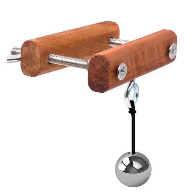 Holz-Testikelschneider mit Gewichtsballhodenpresse 5