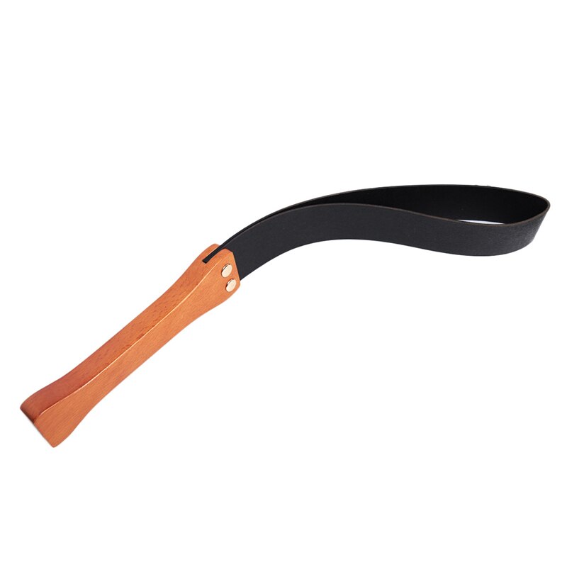 Flacher Riemen aus Bambus und Leder für BDSM 3