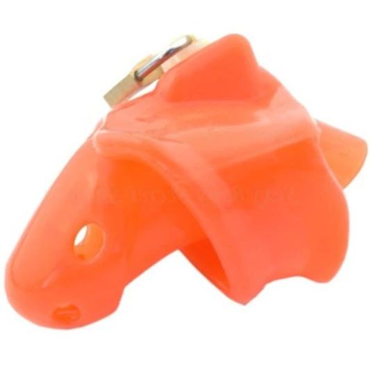 Roter Keuschheitskäfig aus Silikon