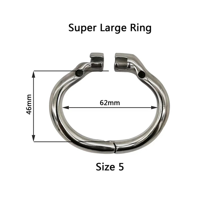 CC66 Edelstahl Cock Cage für kleine Größen 6