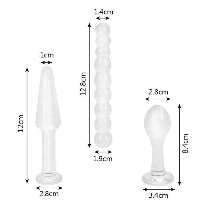 Designer-Analplug aus Glas