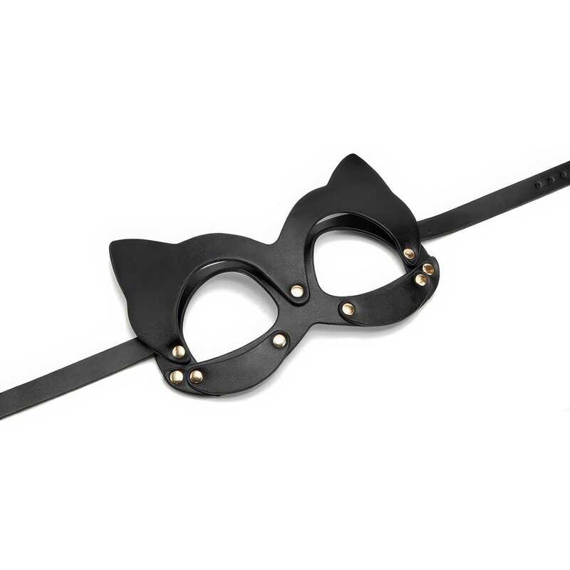 Luxuriöse schwarze BDSM-Maske