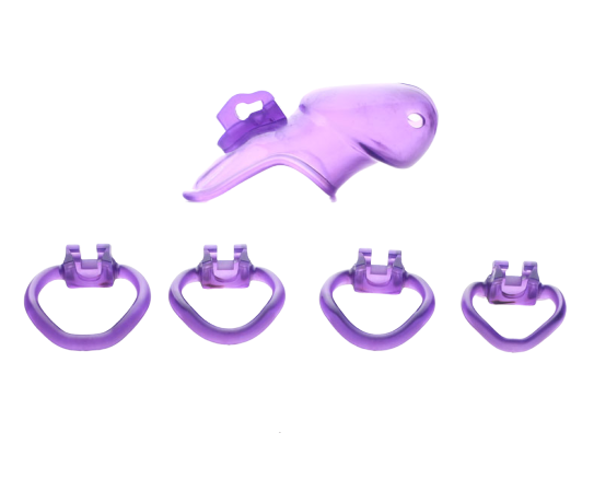 Harz Keuschheitskäfig Mann - HT V3 Purple - Peniskäfig.de