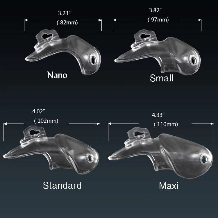 Harz Keuschheitskäfig Mann - HT V3 Transparent - Peniskäfig.de