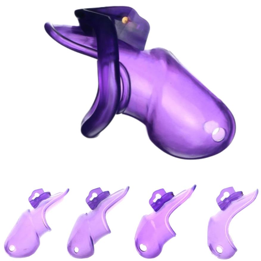 Harz Keuschheitskäfig Mann - HT V3 Purple - Peniskäfig.de