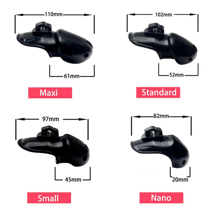 Harz Peniskäfig Mann - HT V3 Black - Peniskäfig.de