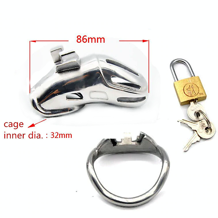 Metall-Keuschheitskäfig - Viper L - Peniskäfig.de