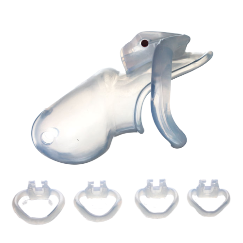 Harz Keuschheitskäfig Mann - HT V3 Transparent - Peniskäfig.de