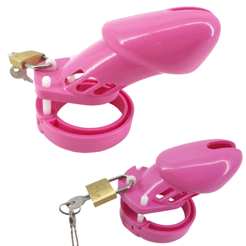 Plastik Peniskäfig Mann - GB6000S rosa - Peniskäfig.de