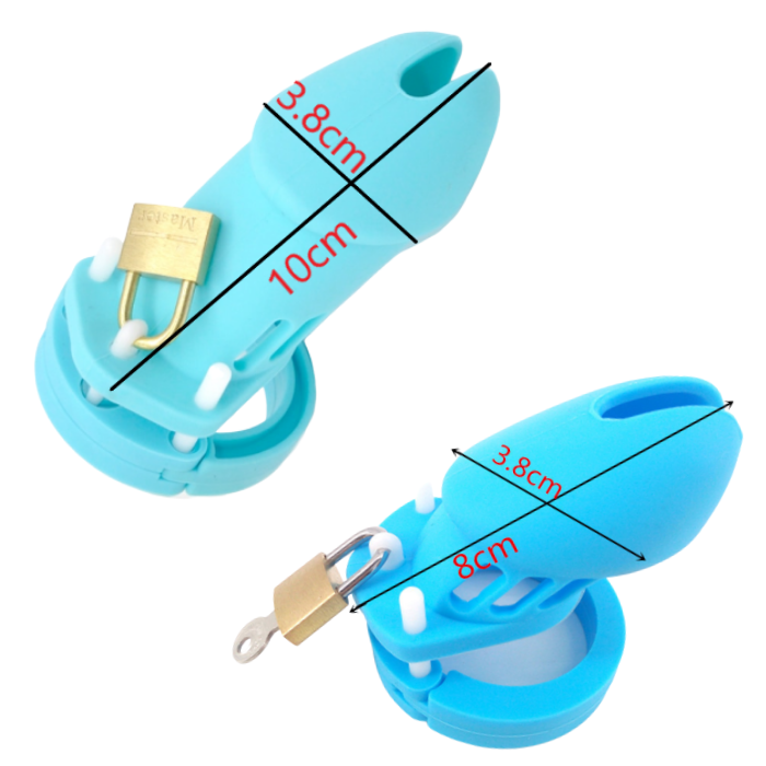 Silikon Peniskäfig Mann - GB6000 Blue - Peniskäfig.de