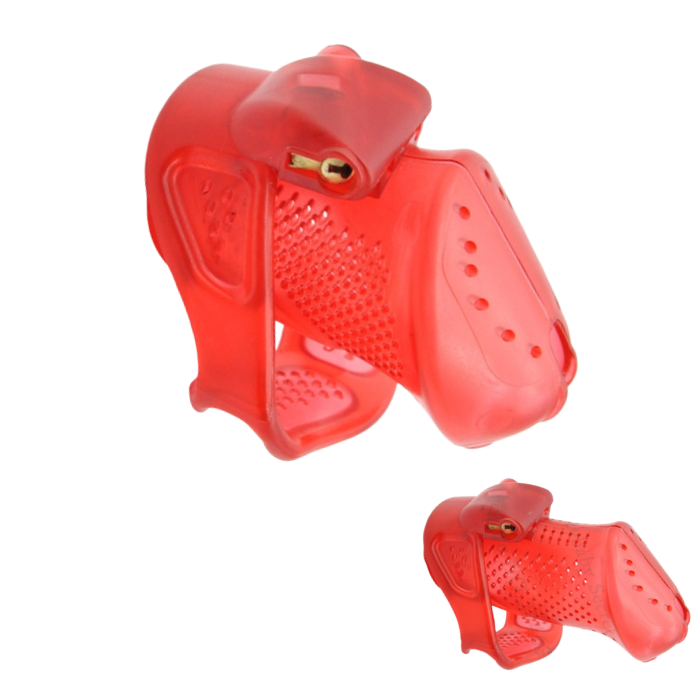 Ultralight Keuschheitskäfig Mann - VX 200 Red - Peniskäfig.de