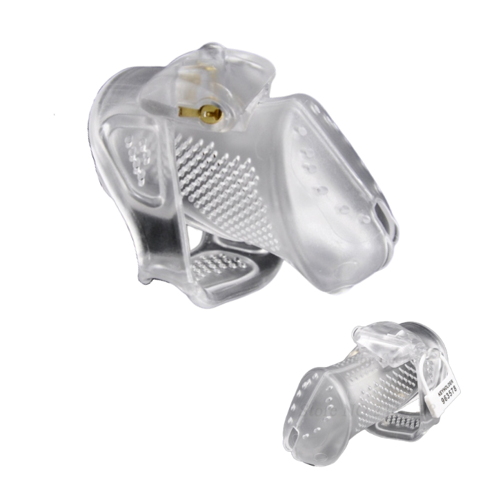 Ultralight Keuschheitskäfig Mann - VX 200 Transparent - Peniskäfig.de