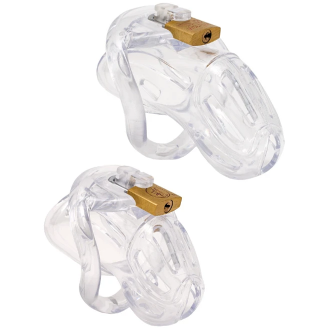 Harz Keuschheitskäfig Mann - Holi Trainer G3 Transparent - Peniskäfig.de
