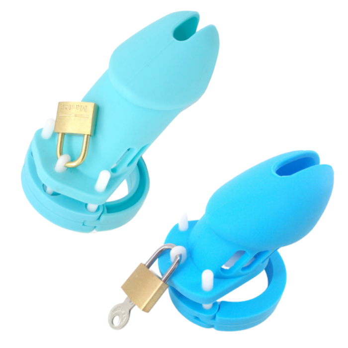 Silikon Peniskäfig Mann - GB6000 Blue - Peniskäfig.de
