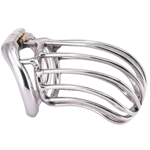 Metall-Keuschheitsäfig - The chrome ball L - Peniskäfig.de