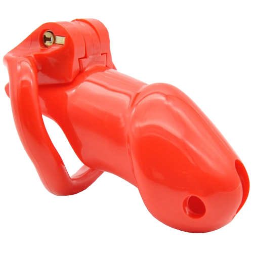 Harz Keuschheitskäfig Mann - GB 3000 Red - Peniskäfig.de