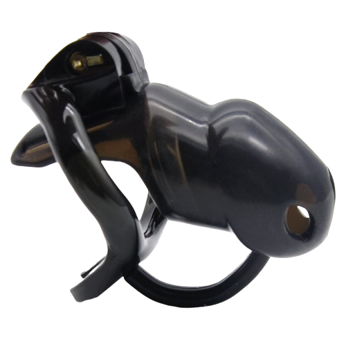 Männlicher Keuschheitskäfig GB 3000 Black mit Hodenseparator - Peniskäfig.de
