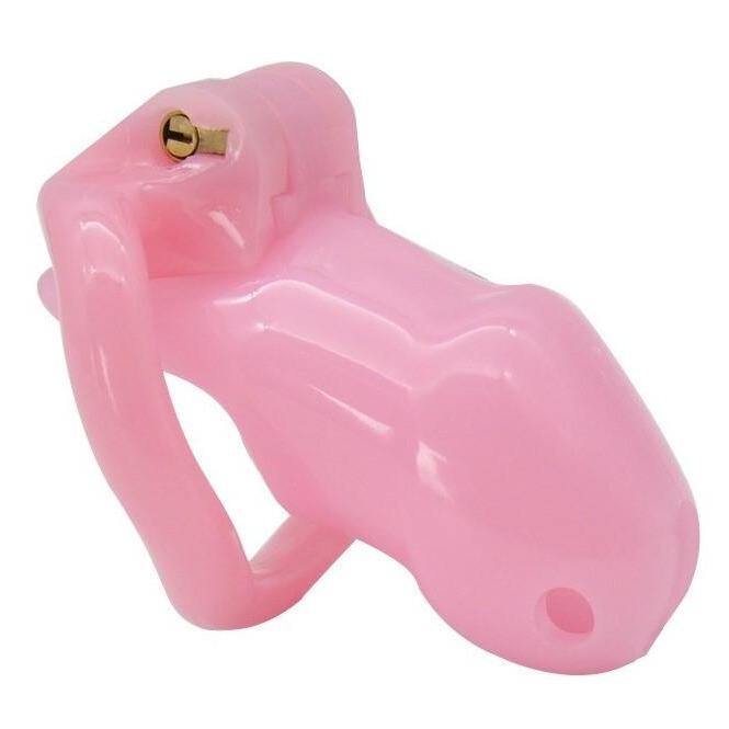 Harz Keuschheitskäfig Mann - GB 3000 Pink - Peniskäfig.de