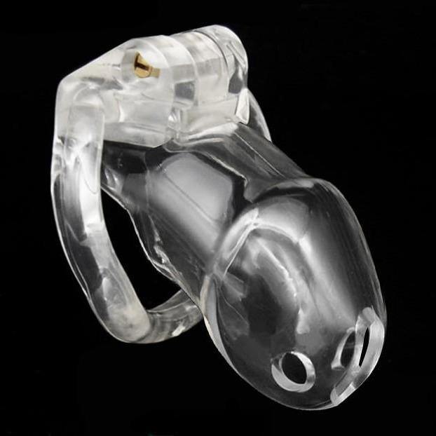 Harz Keuschheitskäfig Mann - GB 3000 Transparent - Peniskäfig.de