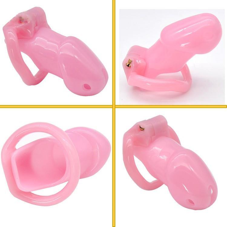 Harz Keuschheitskäfig Mann - GB 3000 Pink - Peniskäfig.de