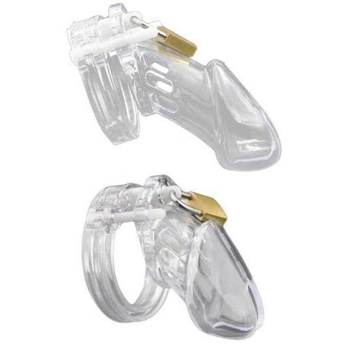 Plastik Keuschheitskäfig Mann - GB6000S Transparent - Peniskäfig.de