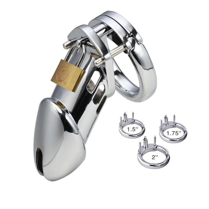 Metall-Keuschheitskäfig Vorhängeschloss - GB6000 L - Peniskäfig.de