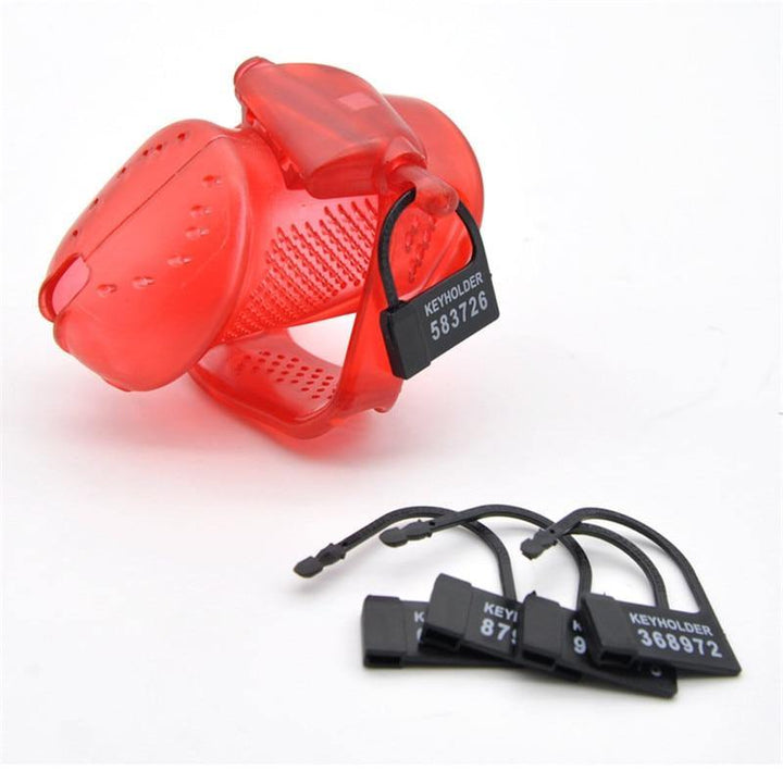 Ultralight Keuschheitskäfig Mann - VX 200 Red - Peniskäfig.de
