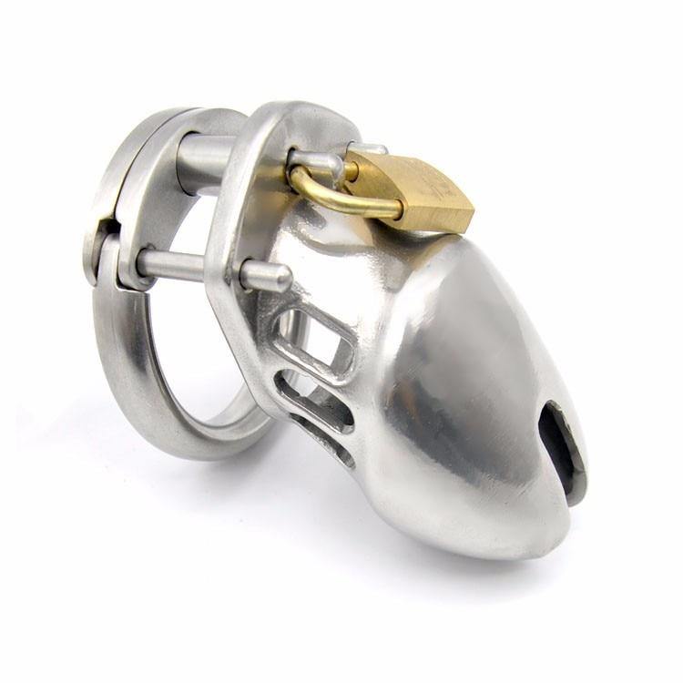 Peniskäfig aus mattem Metall - GB6000S - Peniskäfig.de
