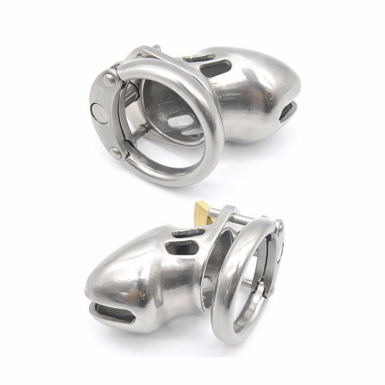 Peniskäfig aus mattem Metall - GB6000S - Peniskäfig.de