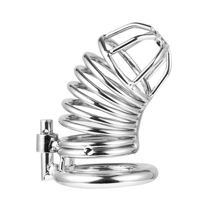 Metall-Peniskäfig 7 Ringe - Folter 200 - Peniskäfig.de