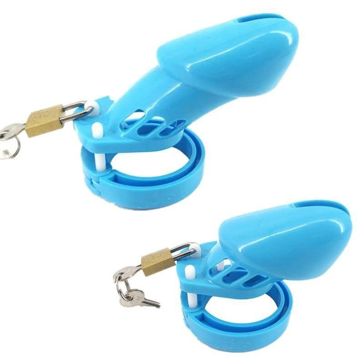 Plastik Peniskäfig Mann - GB6000 hellblau - Peniskäfig.de