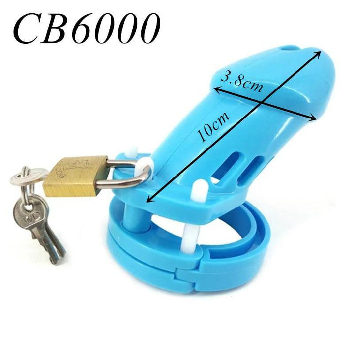 Plastik Peniskäfig Mann - GB6000 hellblau - Peniskäfig.de