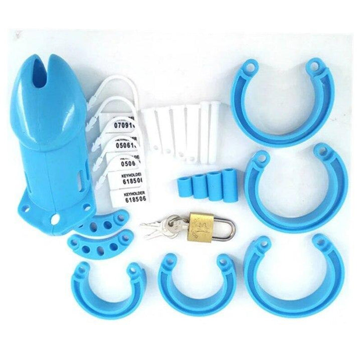 Plastik Peniskäfig Mann - GB6000 hellblau - Peniskäfig.de