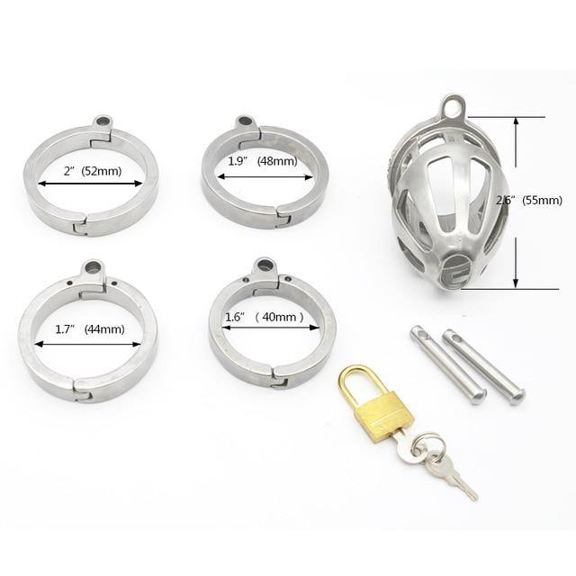 Cockring Keuschheitskäfig - Ringscharnier J - Peniskäfig.de