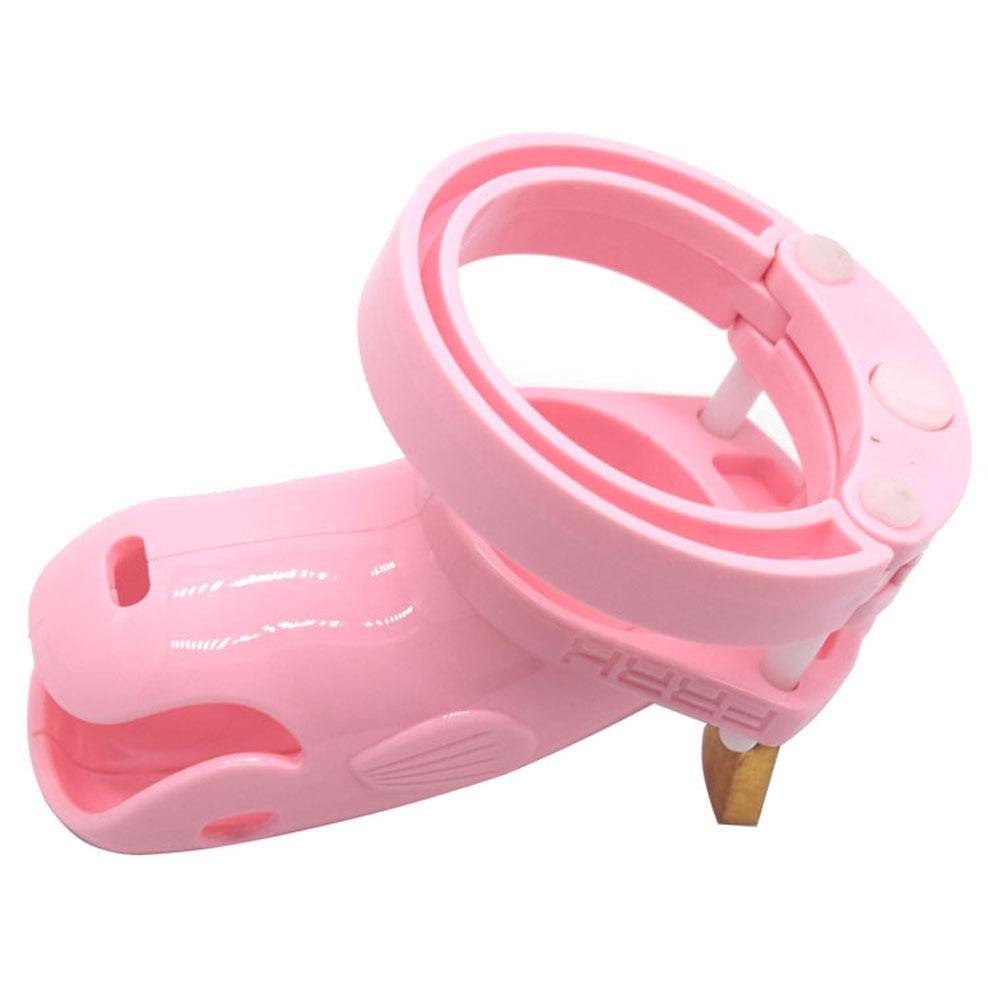 Plastik Peniskäfig für Männer - The fish rosa - Peniskäfig.de