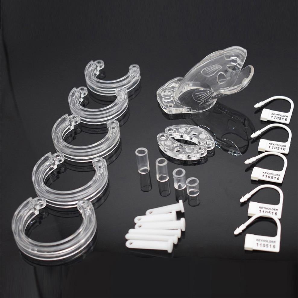 Plastik Peniskäfig für Männer - The fish transparent - Peniskäfig.de
