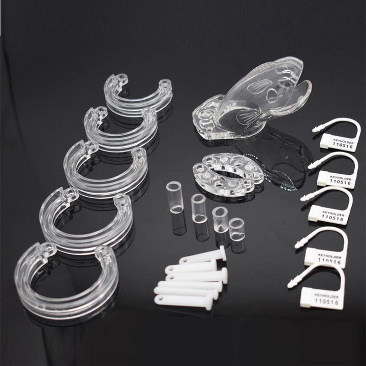 Plastik Peniskäfig für Männer - The fish transparent - Peniskäfig.de