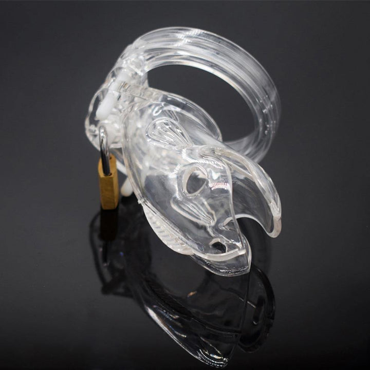 Plastik Peniskäfig für Männer - The fish transparent - Peniskäfig.de