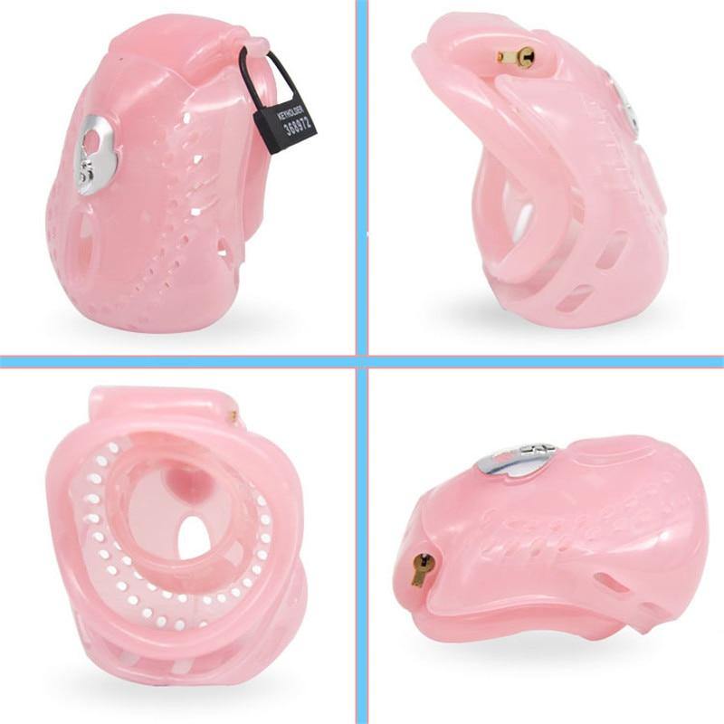 Zurückhaltender Keuschheits-Käfig - XT 200 rosa - Peniskäfig.de