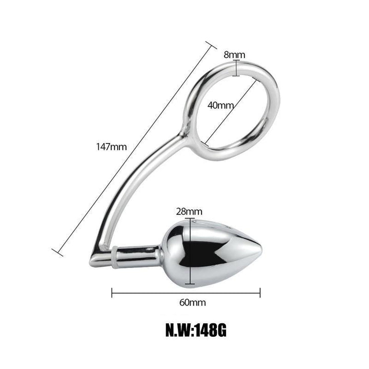 Cockring - konischer Analplug für Keuschheit - Peniskäfig.de