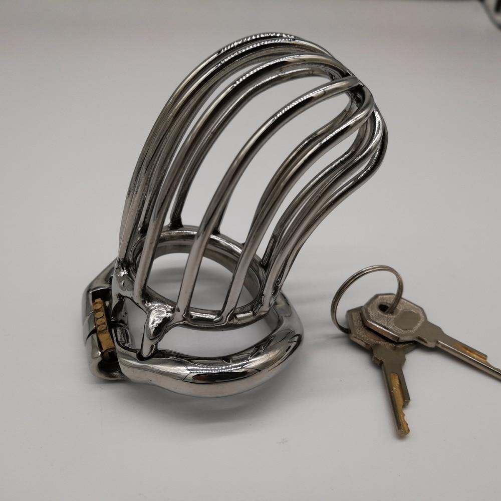 Metall-Keuschheitsäfig - The chrome ball L - Peniskäfig.de