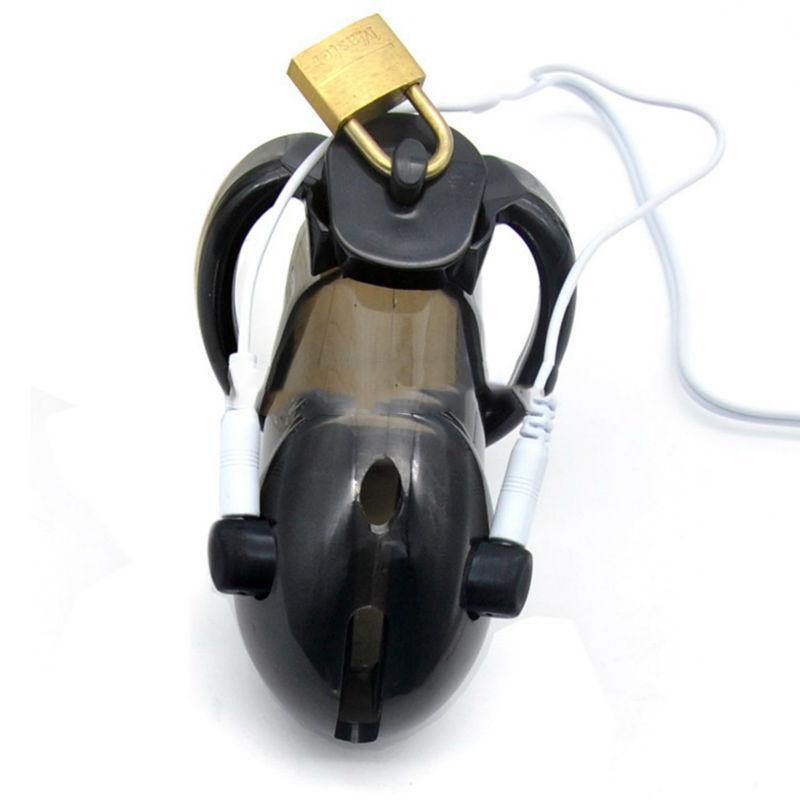 Elektrischer Peniskäfig Mann - Holy Trainer G2 Black - Peniskäfig.de