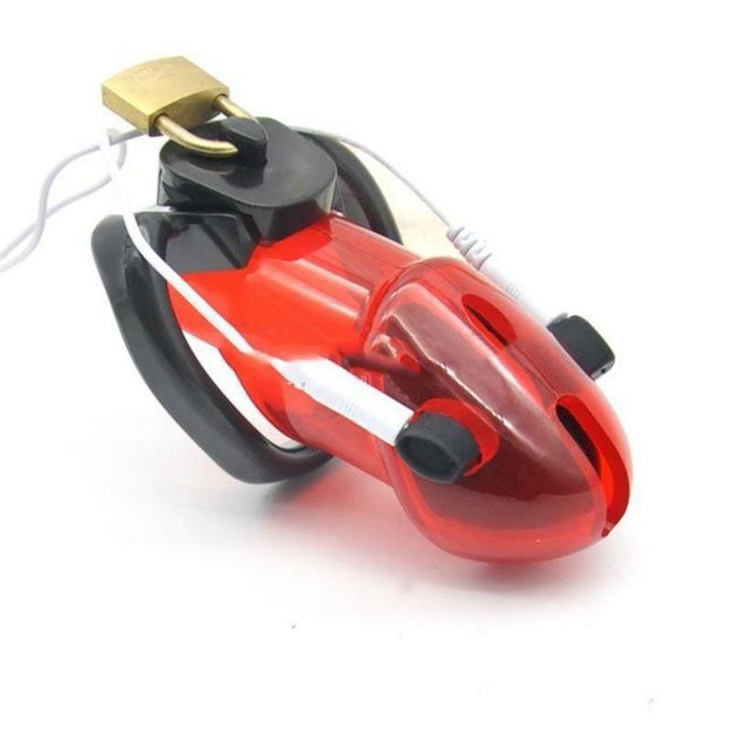 Elektrischer PKeuschheitskäfig Mann - Holy Trainer G2 Red - Peniskäfig.de