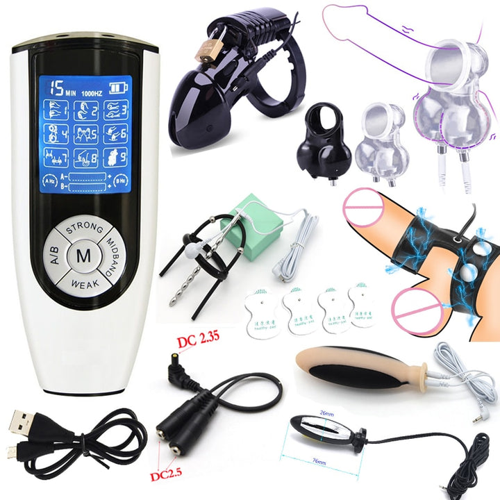 Zubehör für Keuschheits-Elektrostimulationsbox