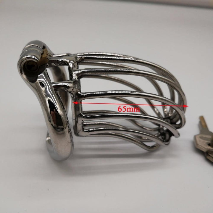 Metall-Keuschheitsäfig - The chrome ball L - Peniskäfig.de