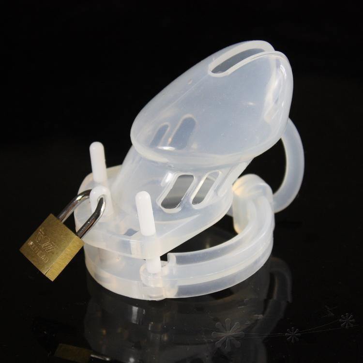 Silikon Peniskäfig Mann - GB6000S Transparent - Peniskäfig.de