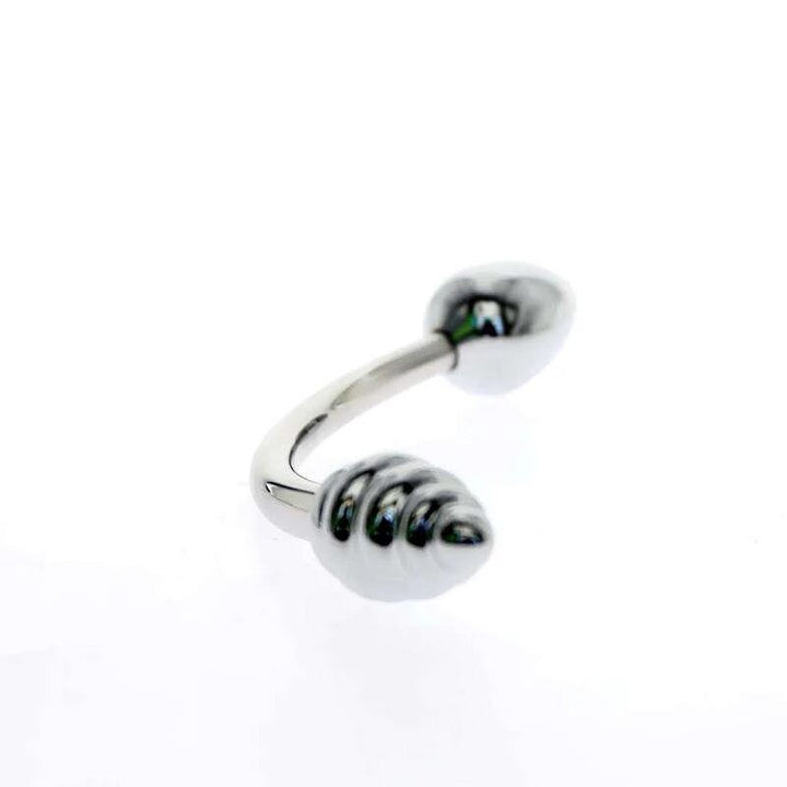 Metall-Analplug mit Doppelkopf - Keuschheitszubehör