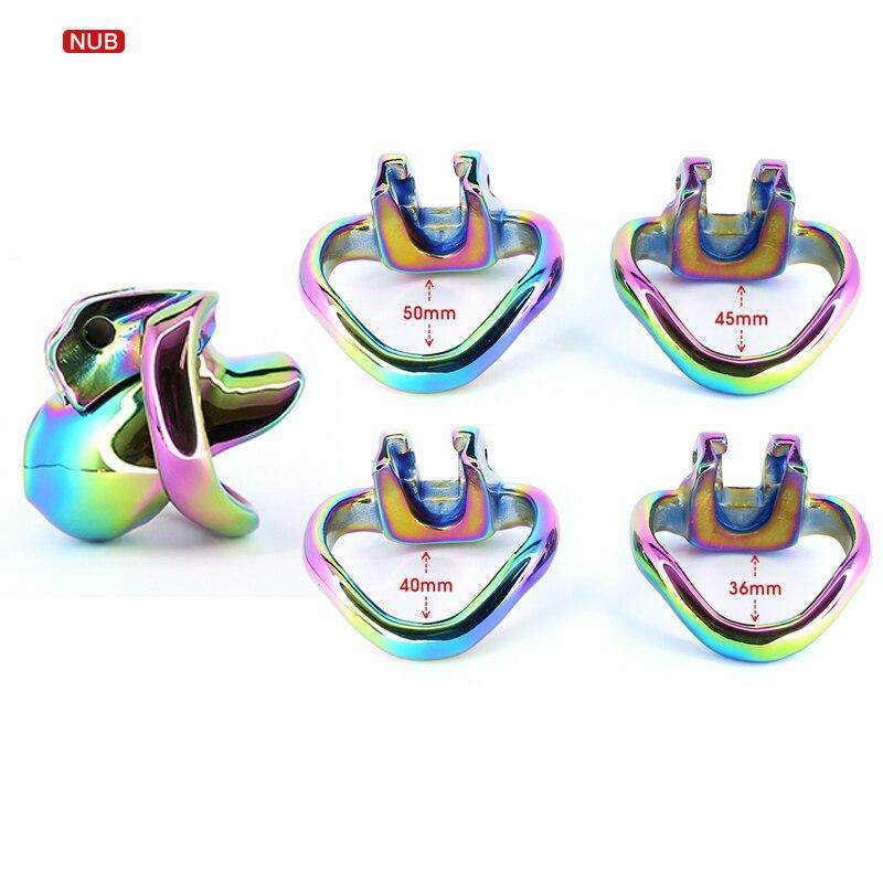 Metall peniskäfig Rainbow HT V3 Nub - Peniskäfig.de