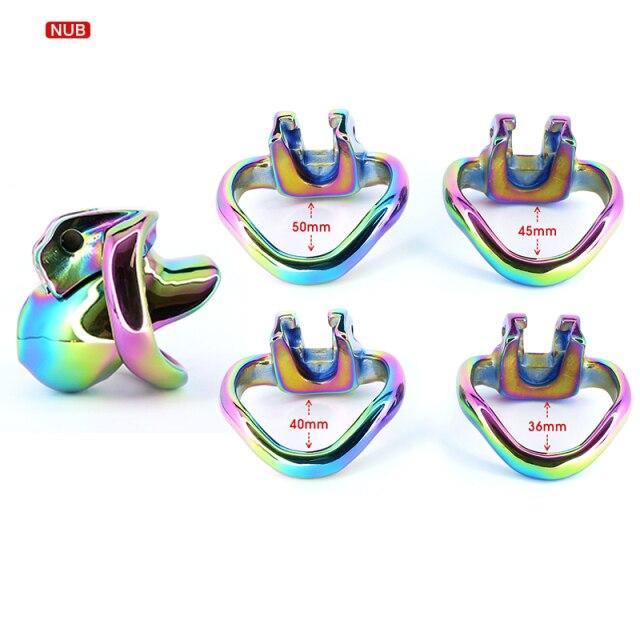 Metall peniskäfig Rainbow HT V3 Nub - Peniskäfig.de