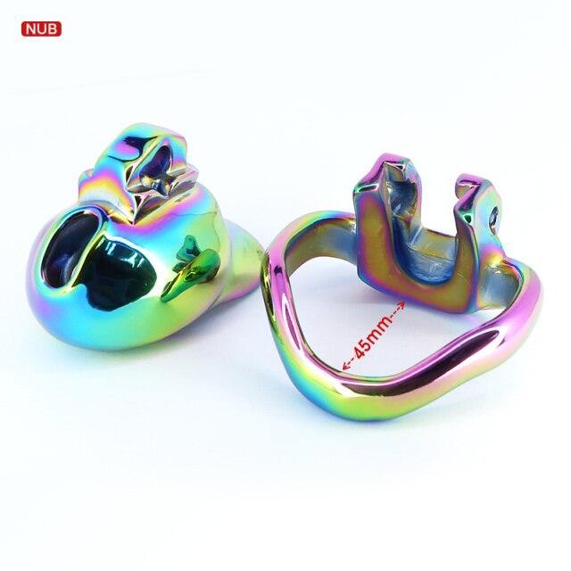 Metall peniskäfig Rainbow HT V3 Nub - Peniskäfig.de